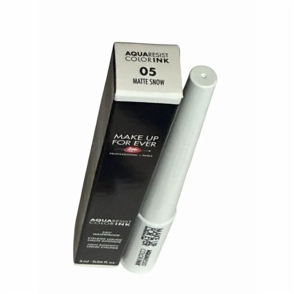 Make Up For Ever Aqua Resist Liquid Eyeliner Matte White Waterproof